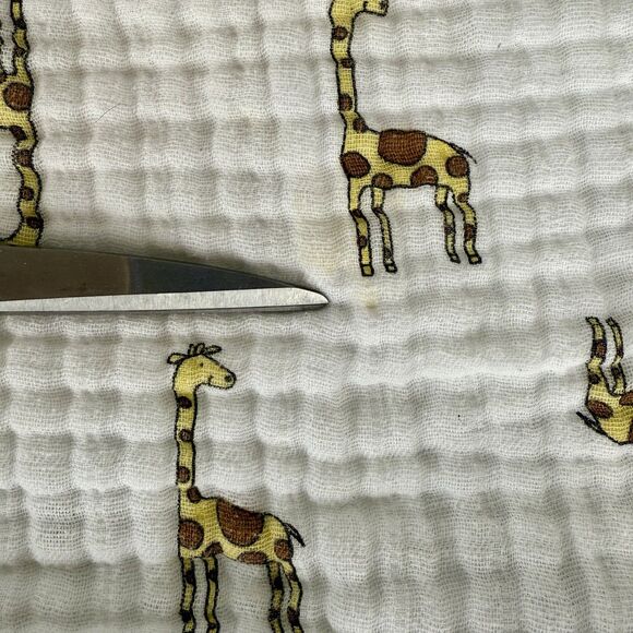 Aden + Anais Set‎ of 2 Adorable Giraffe Baby Changing Pad Covers White Cotton - Picture 8 of 9